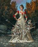 Snow White Artwork Snow White Artwork Snow White's Defense (SN) (Framed)